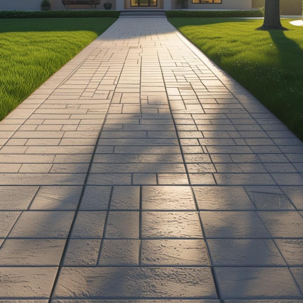 Driveway Concrete Paved in Tarporley